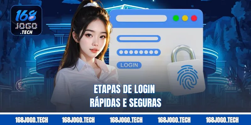 Etapas de login rápidas e seguras